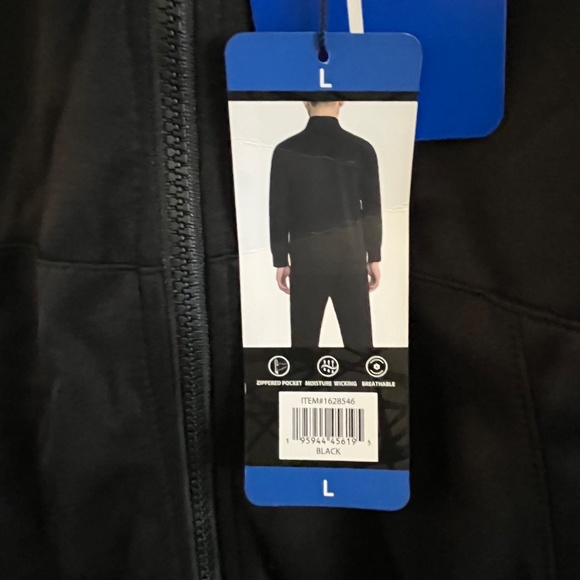 Spyder Active Men's Full Zip Jacket  Size L G Black New with Tags - Picture 9 of 11